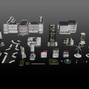 未来都市 3D Assets