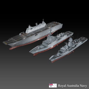 オーストラリア海軍 game ready 3d models