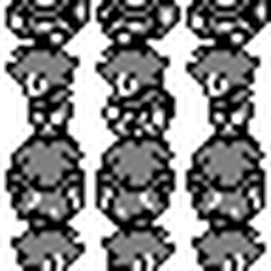 白黒キャラ歩行グラキャラチップ