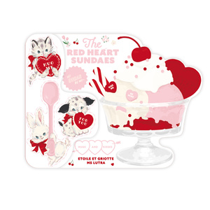 カード/RED HEART SUNDAES