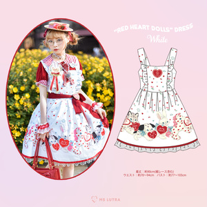 ドレス/ 白(white)/ "RED Heart dolls" Dress