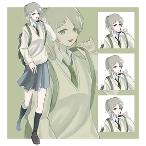 【無料/有料】立ち絵　リュック女の子