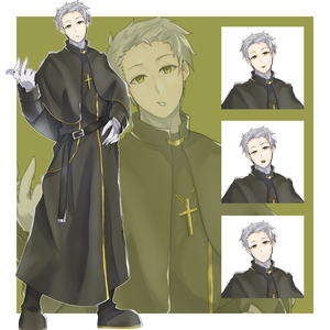 【無料/有料】立ち絵　タバコ神父