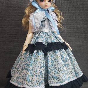 40㎝級、1/4サイズ】ドール用ワンピースセット - Lily Mint - BOOTH