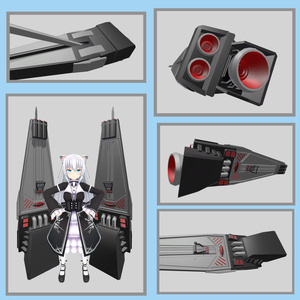 【VRChat向け】高速強襲ユニット[ブレイズブースター]【EXMass2024OC】 缩略图 4