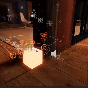 Glowing Cube Light w Particles Pack (VRCHAT)