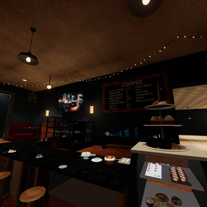 Warm Cozy Coffee Shop (VR CHAT World) Optimized For Quest