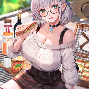 白銀ノエル ﾋﾟｸﾆｯｸ団長 わたおのイラスト Pixiv