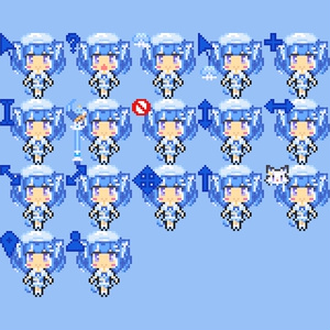 魔法少女ろあちゃん　マウスカーソル