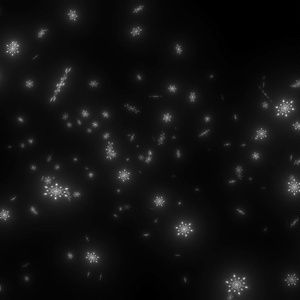 【動画・配信素材】雪パーティクル（ループ可）-snow particle-