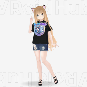 Nekoshift vtuber group fan shirt