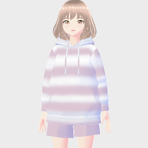 無料【VRoid】ジェラピケ風ルームウェア【オリジナル3Dアバター】vtuber　　vrc