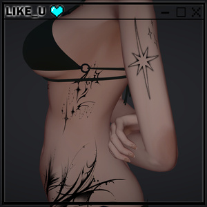 [SHINRA] GOTHIC BODY TATOO 缩略图 6