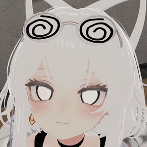グルグル眼鏡【VRChat対応】lilToon対応 軽量3Dモデル