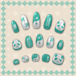 【ルチカ追加対応】チャイナ風パンダネイル【MDollnail対応】#電子の踊り場 缩略图 8