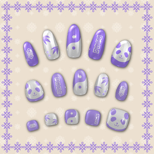 【ルチカ追加対応】チャイナ風パンダネイル【MDollnail対応】#電子の踊り場 缩略图 6