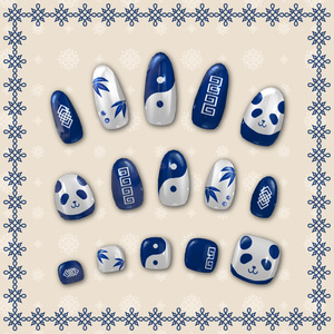 【ルチカ追加対応】チャイナ風パンダネイル【MDollnail対応】#電子の踊り場 缩略图 4
