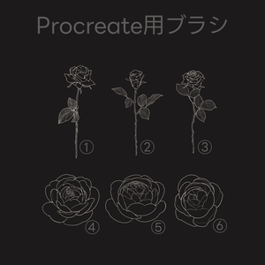 【Procreate】お花ブラシ＋無料アリ