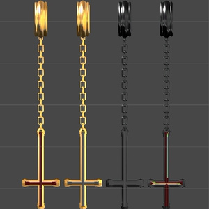 Inverted Cross Earring 缩略图 2