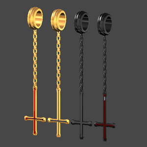 Inverted Cross Earring