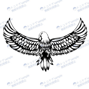 Cool eagle tattoo style mark/symbol - png/ai