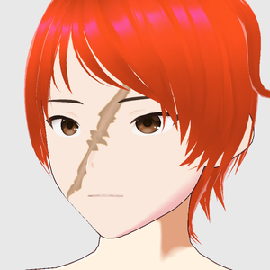 顔の古傷8種 - vroidフェイスペイントセットSet of 8 face paint scar textures