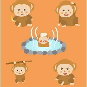 猿のベクターイラスト素材