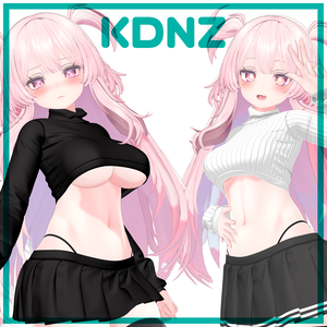 「セレスティア」Croptop Turtleneck Sweater for Selestia