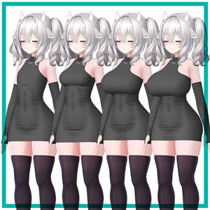 【複数アバター対応】タートルネックドレス - Turtleneck Dress 缩略图 13