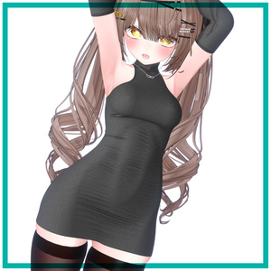 【複数アバター対応】タートルネックドレス - Turtleneck Dress 缩略图 2