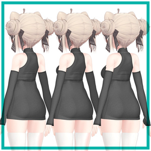 【複数アバター対応】タートルネックドレス - Turtleneck Dress 缩略图 21