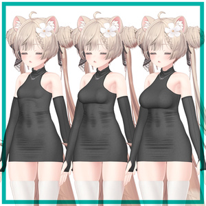 【複数アバター対応】タートルネックドレス - Turtleneck Dress 缩略图 19