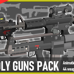 LOW POLY GUNS PACK ローポリ銃パック
