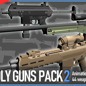LOW POLY GUNS PACK vol.2 ローポリ銃パック第2弾
