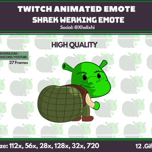 Shrek Twerk Emote Animated