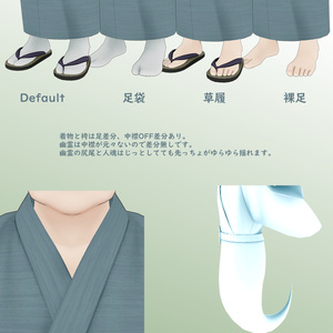 バーコードおじさんV3専用衣装　/　オリジナル3D衣装(和服) 缩略图 2