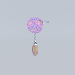 花球耳饰_Flower Balls earring