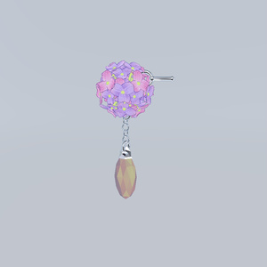 花球耳饰_Flower Balls earring