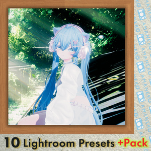 【40%OFF】VRChat用 Lightroomプリセット10種 +Pack