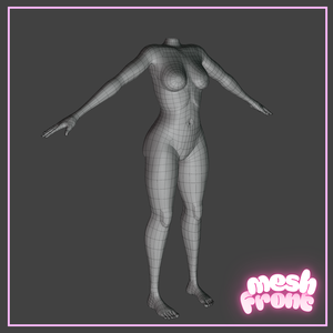 Female Body Mesh (Clean Topology)