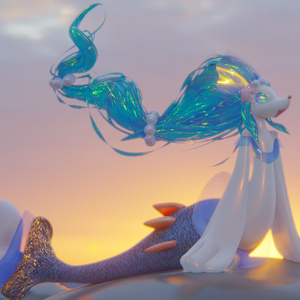 Primarina Pokémon VRChat avatar