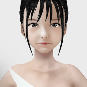 適度なリアル感の着せ替えドール　和風大人　素体　vroid・vrmモデルデータ　顔・体・髪型セット　各種カスタムアイテム　テクスチャ