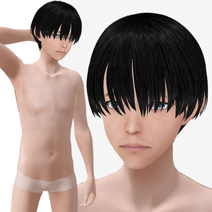 適度なリアル感の着せ替えドール　大人男性2　素体 vroidデータ　VRMデータ
