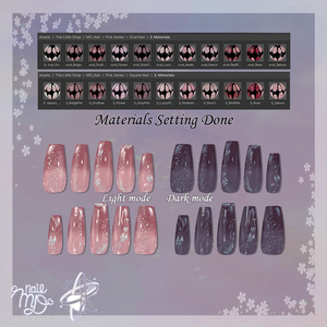 【MDollnail対応】Pink NailSet【VRChat向けネイルチップ】 缩略图 4