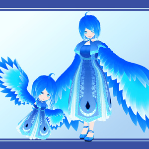 Original 3D model: [Milne Nu] Harpy set with SD