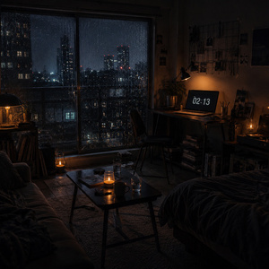 Rainy Midnight Room
