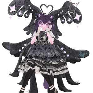 【VRCHAT】🦋Butterfly Bard🦋(アニメーション付羽耳＆羽マント) 缩略图 8