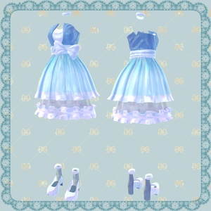 【60アバター対応】Princess Mini Dress【はーもんどすとあ。コラボ】 缩略图 3