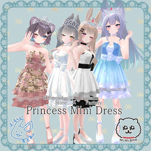 【60アバター対応】Princess Mini Dress【はーもんどすとあ。コラボ】 缩略图 10