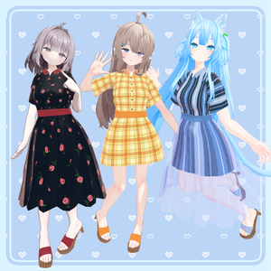 【80アバター対応】Summer Lace Flare Dress 缩略图 10